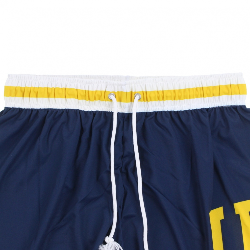 Lサイズ バレーボールパンツ 白/青/黄 スポルディング メンズ レディス バスケットボール ハーフパンツ