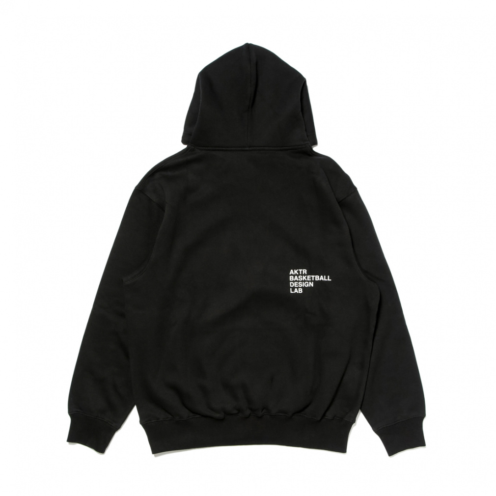 AKTR ロゴパーカー　黒 AKTR AKTR LOGO SWEAT PULLOVER HOODIE（アクター ロゴ