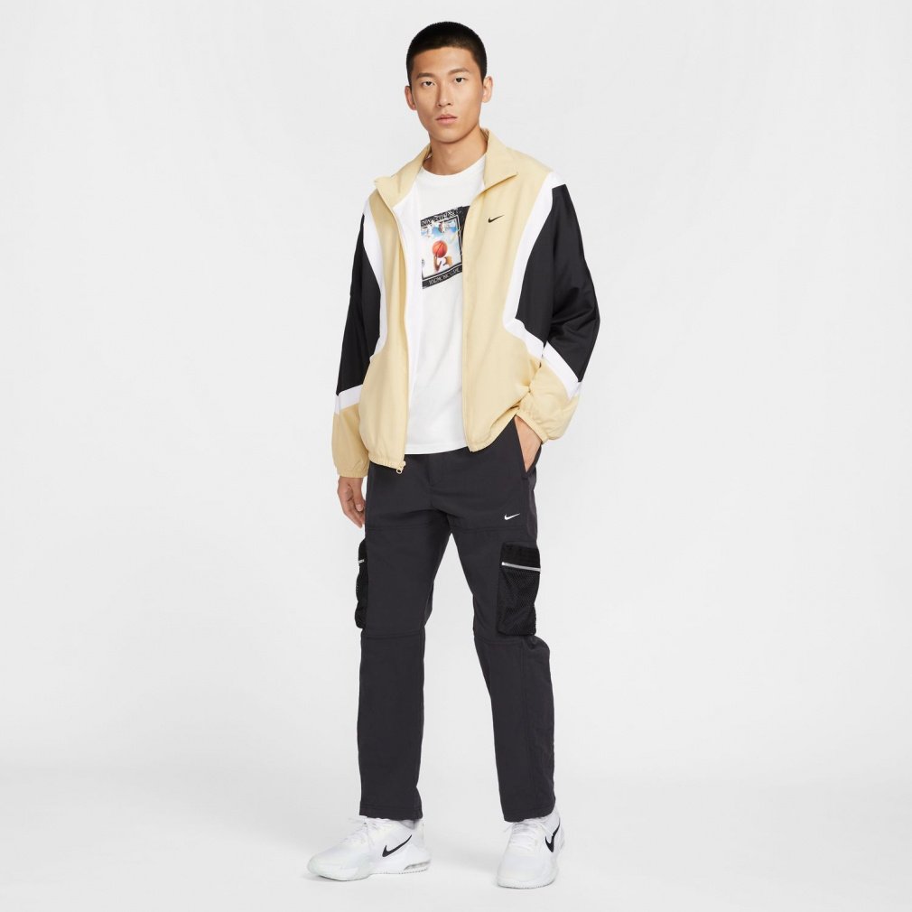 【ＸＬサイズ】新品未使用　NIKE上下セットアップ　ウーブン　バスケ　ベージュ Yahoo!オークション -「ナイキ ウーブン セットアップ」の落札相場