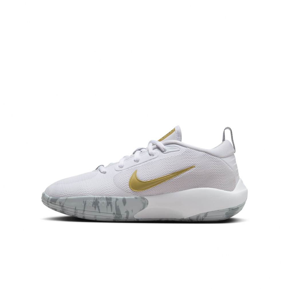 Nike バスケットボールシューズ ホワイト/ゴールド ナイキ IsoFly GS FN4384-100 ジュニア(キッズ・子供