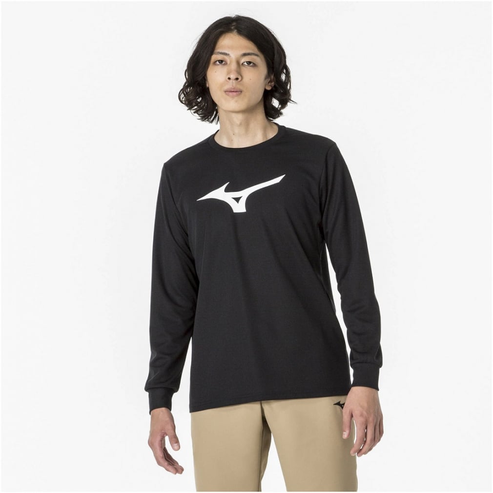 ミズノ メンズ レディス バレーボール BIGランバードマーク 長袖T