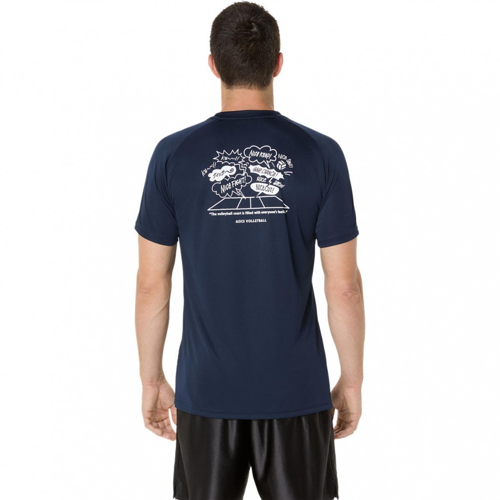 アシックス メンズ レディス バレーボール 半袖Tシャツ プラクティス