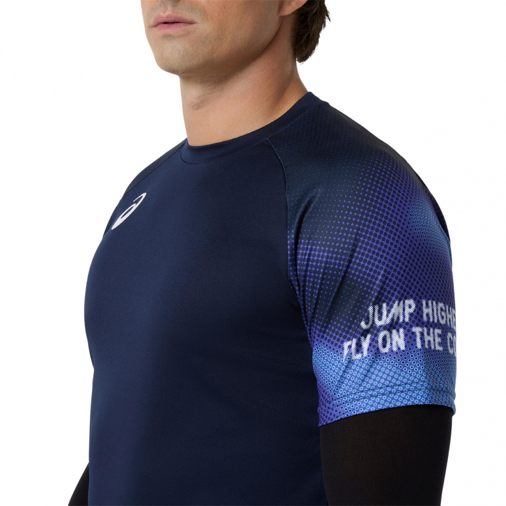 アシックス メンズ レディス バレーボール 半袖Tシャツ トップライン