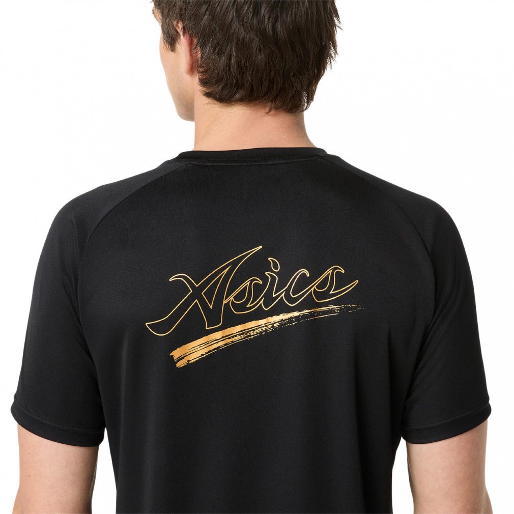 アシックス 日本代表 シャツ 黒 ASICS アシックス 長袖ゆるフィットシャツ&ストレッチトレーニング