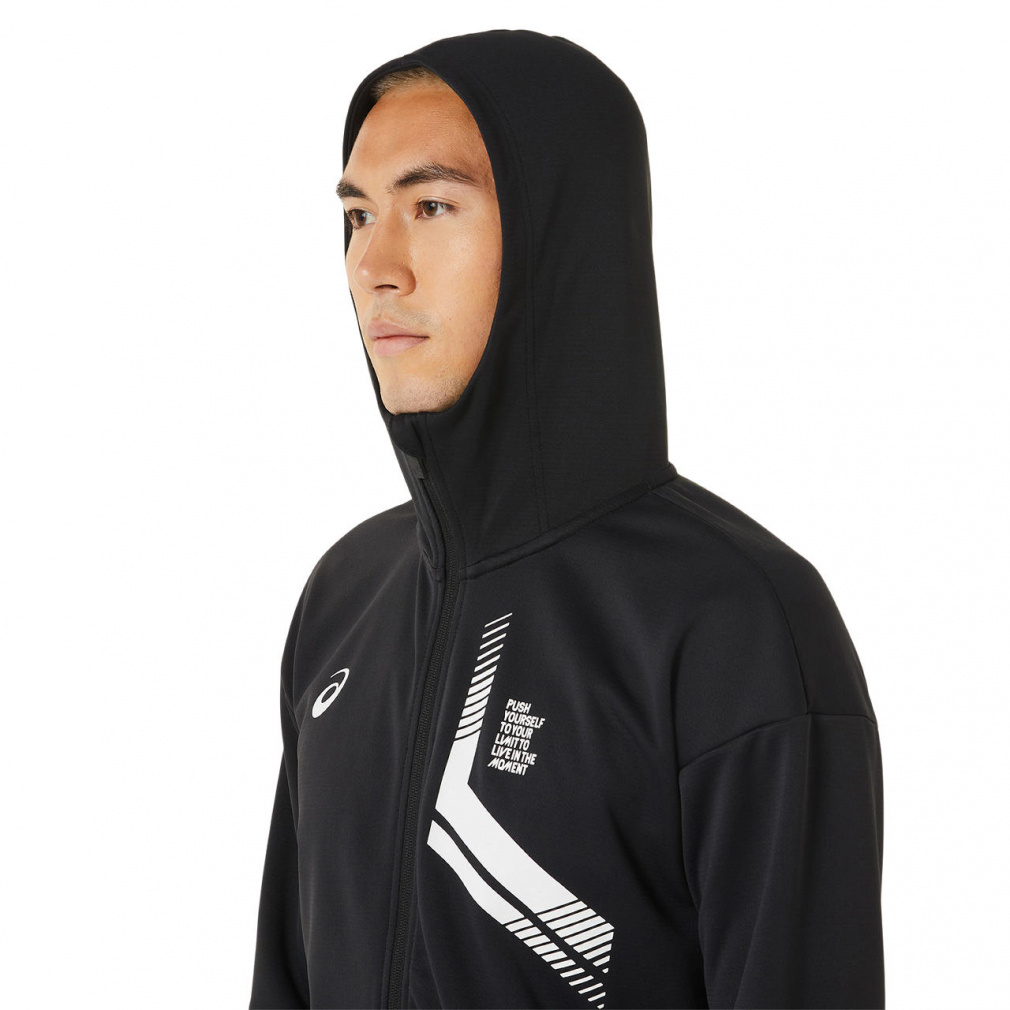 美品asics LIMOスウェットフルジップフーディー アシックス メンズ レディス バレーボール スウェット LIMO SWEAT FZ