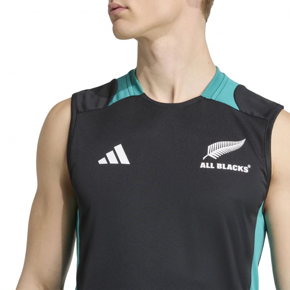アディダス メンズ ラグビー ノースリーブシャツ M ALL BLACKS タンク