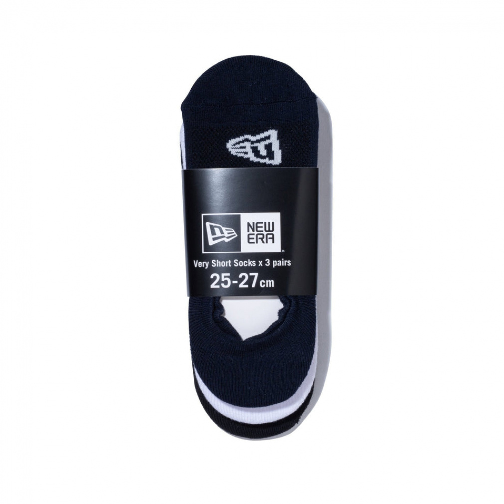 ニューエラ ソックス 靴下 SOCKS VERY SHORT 3PAIRS MULTI 25J