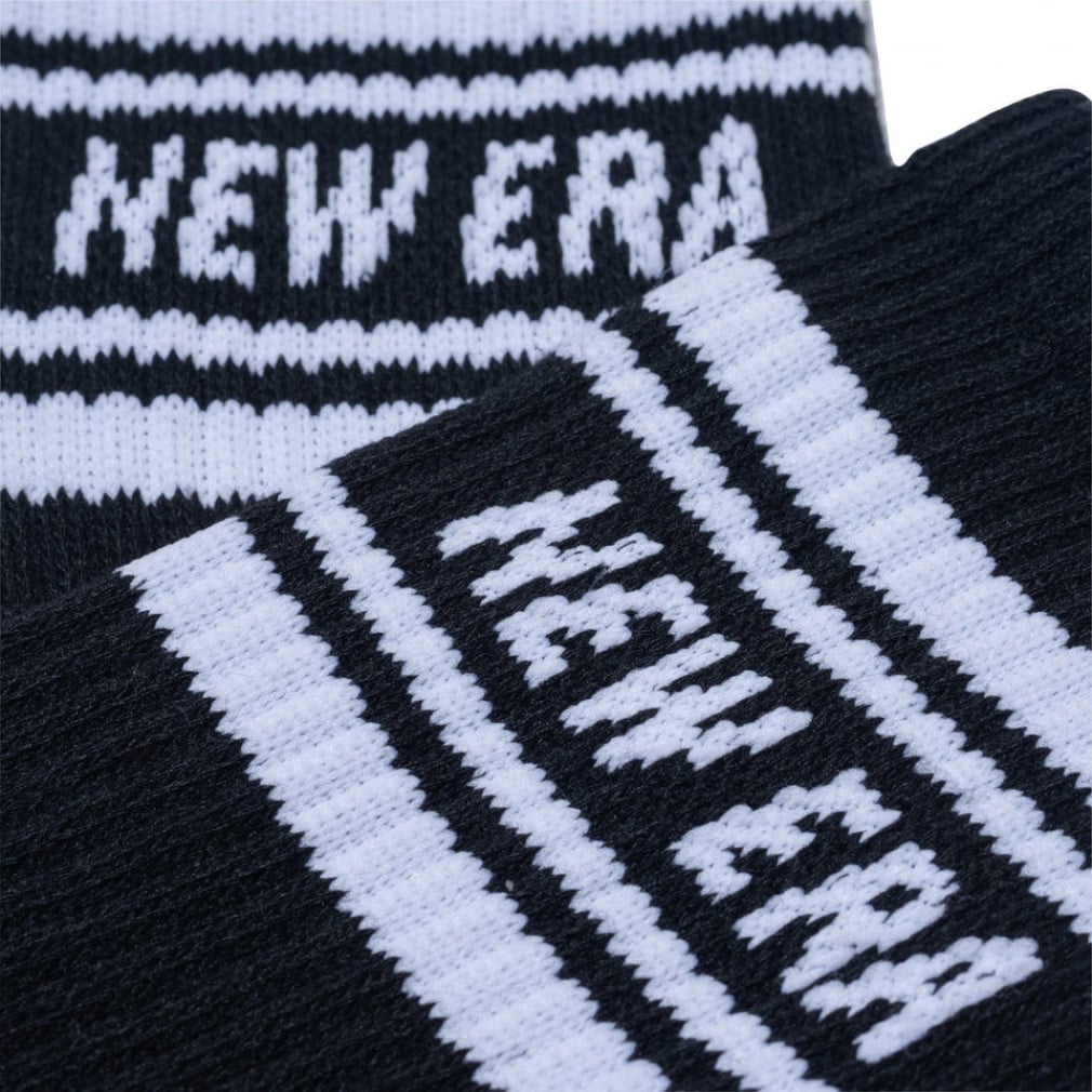 ニューエラ ソックス 靴下 SOCKS CREW 3PAIRS LINE BLK 25J 14518182