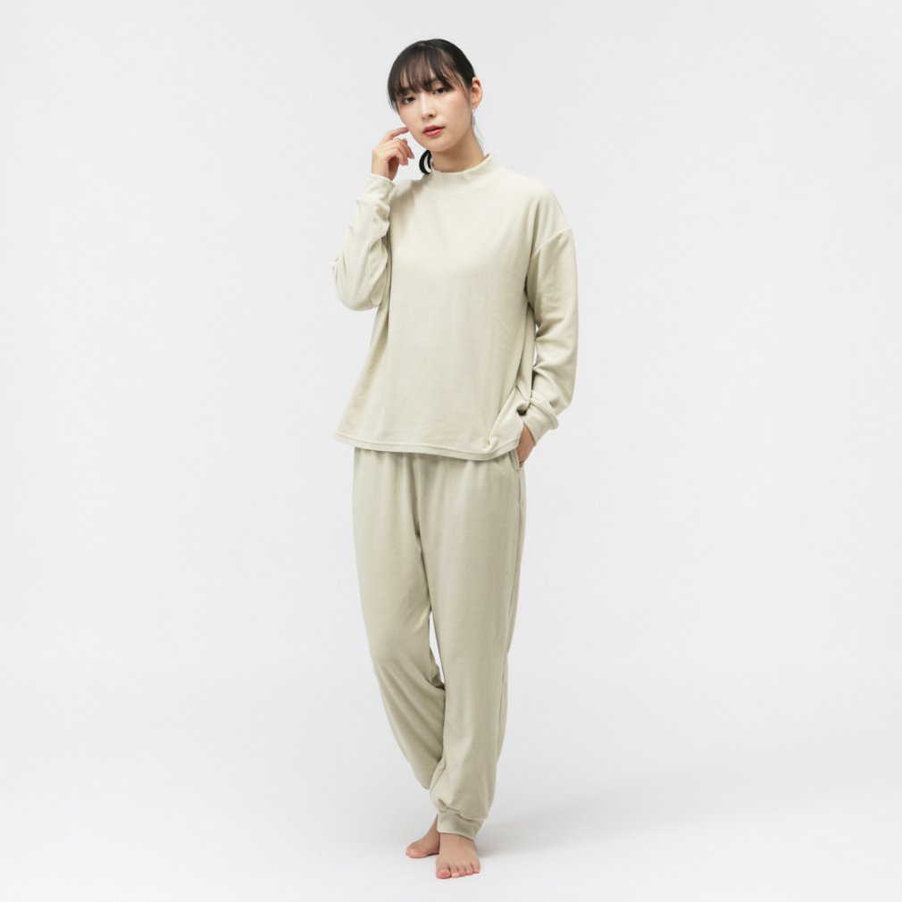 ティゴラ レディース TIGORASLEEP リカバリーウェア 上下セット ベロア