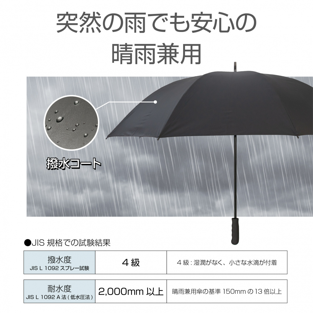 ゴルフ傘 晴雨兼用 日傘 男性 大型 遮熱 UVカット99％ 男女兼用