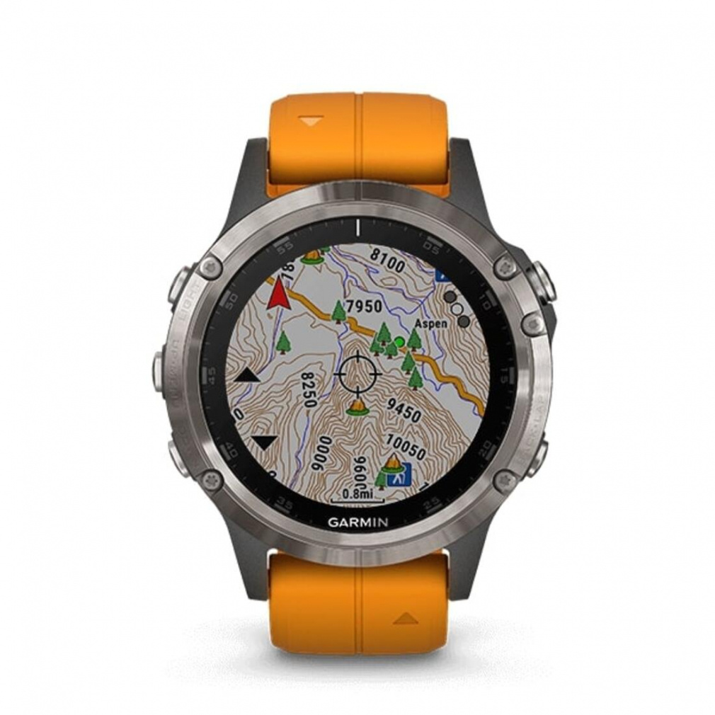 ガーミン fenix 5 Plus Sapphire Ti Gray 0100198872 Gray アウトドア