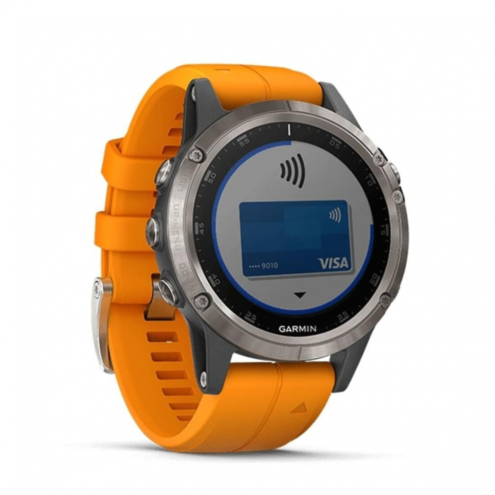 ガーミン fenix 5 Plus Sapphire Ti Gray 0100198872 Gray アウトドア