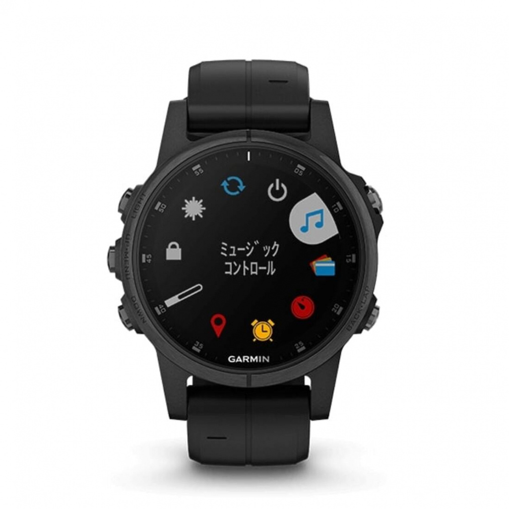 時計 GARMIN fenix 5S Plus Sapphire Black ガーミン fenix 5S Plus Sapphire Black 0100198777 Black アウトドア
