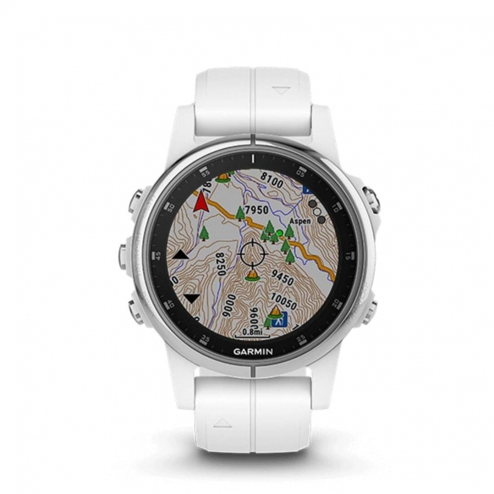 ガーミン fenix 5S Plus Sapphire White 0100198772 White アウトドア