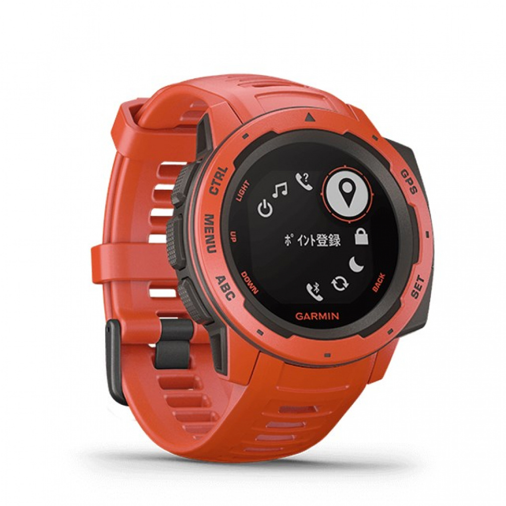 ガーミン GARMIN ランニングウォッチ 時計 Instinct Flame Red