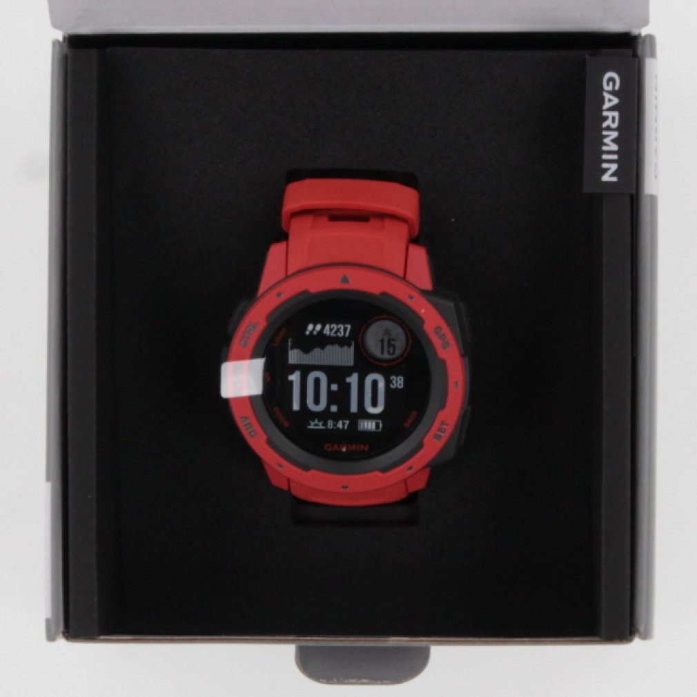 ガーミン GARMIN ランニングウォッチ 時計 Instinct Flame Red