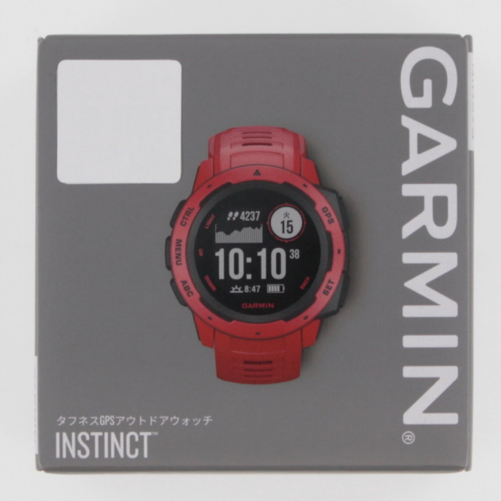 ガーミン GARMIN ランニングウォッチ 時計 Instinct Flame Red