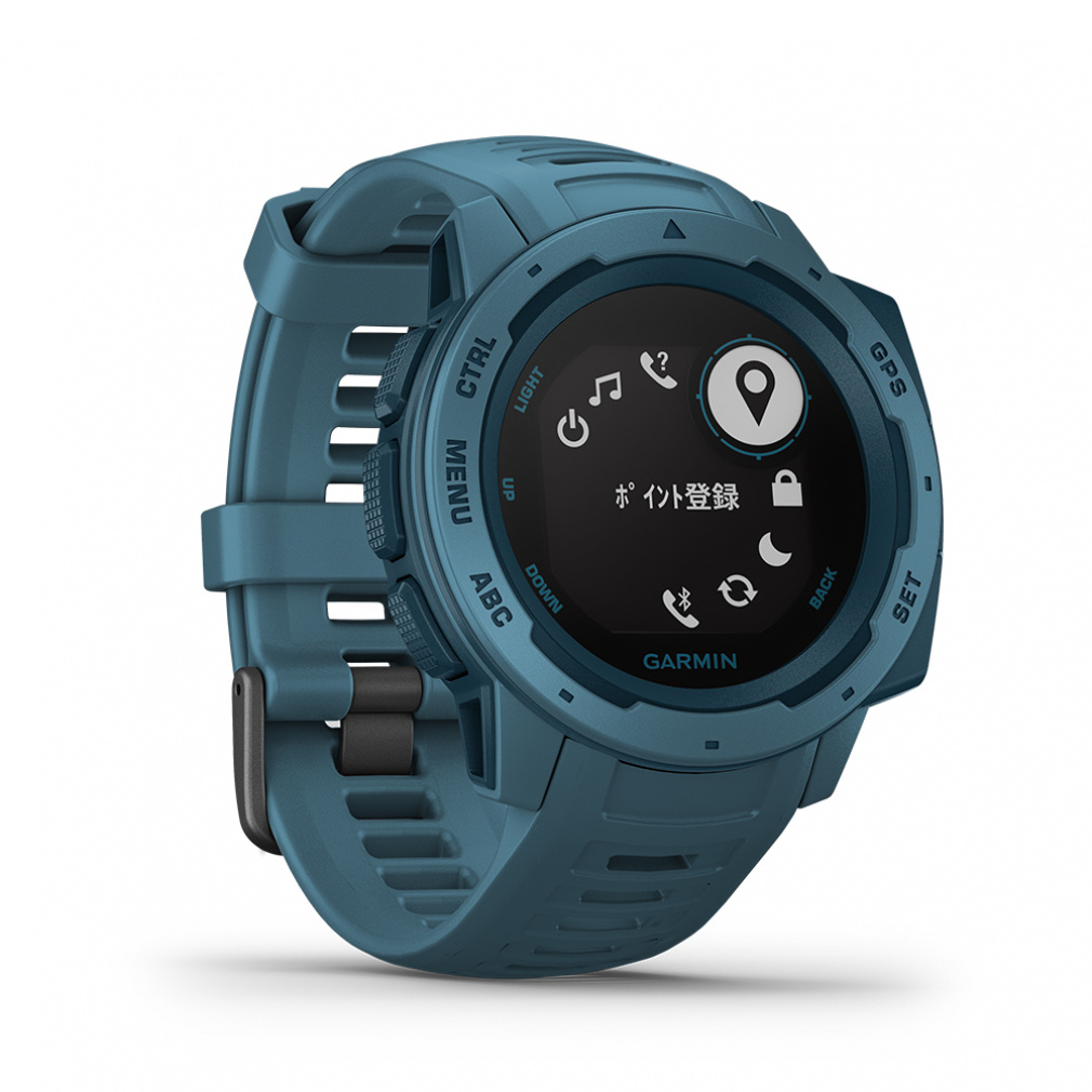 ガーミン Instinct Lakeside Blue アウトドア マルチスポーツ 耐久性