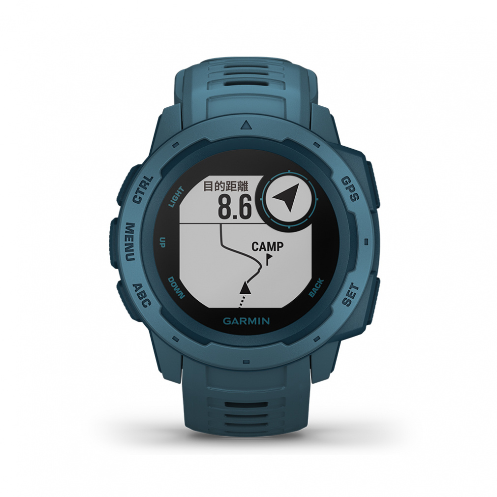 ガーミン Instinct Lakeside Blue アウトドア マルチスポーツ 耐久性