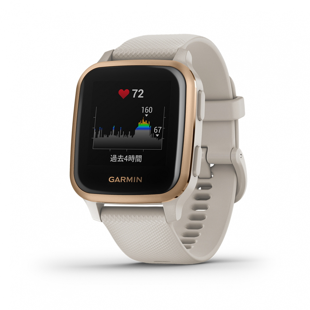 ガーミン Venu Sq Music Light Sand/Rose Gold 0100242671 スマート