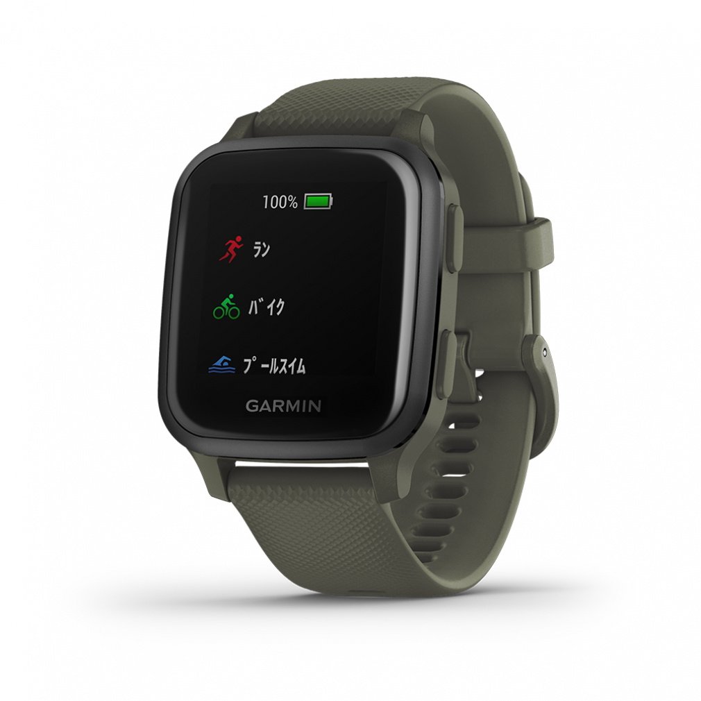 ガーミン Venu Sq Music Moss/Slate 0100242673 スマートウォッチ GPS