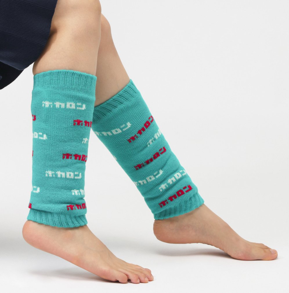 エモい裏ボア二重編みロゴ総柄レッグウォーマー｜Alpen Online