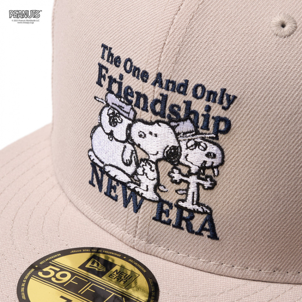 ニューエラ キャップ 59FIFTY PEANUTS ピーナッツ FRIENDSHIP ストーン