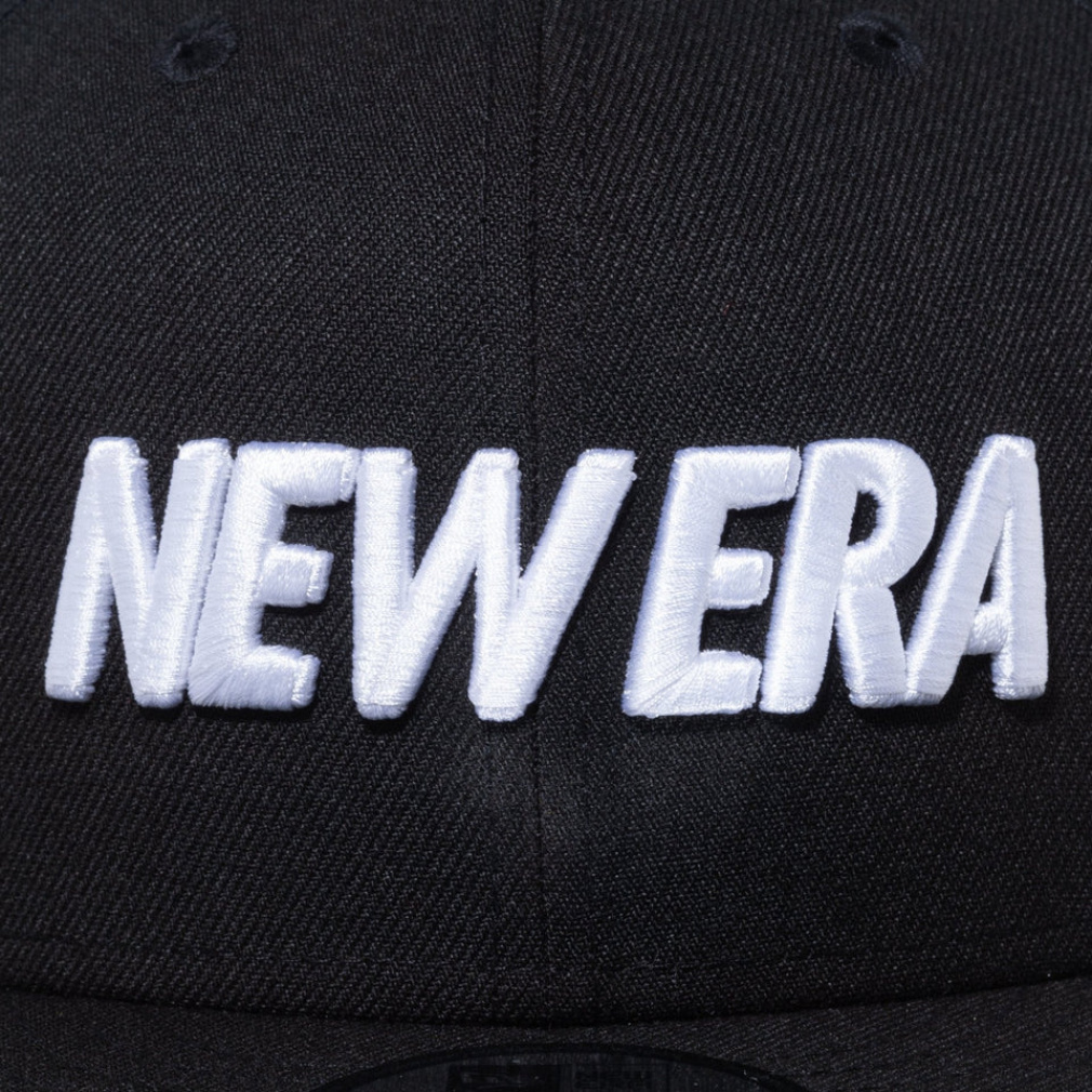 ニューエラ キャップ 9FIFTY ワードマークロゴ ブラック × ホワイト