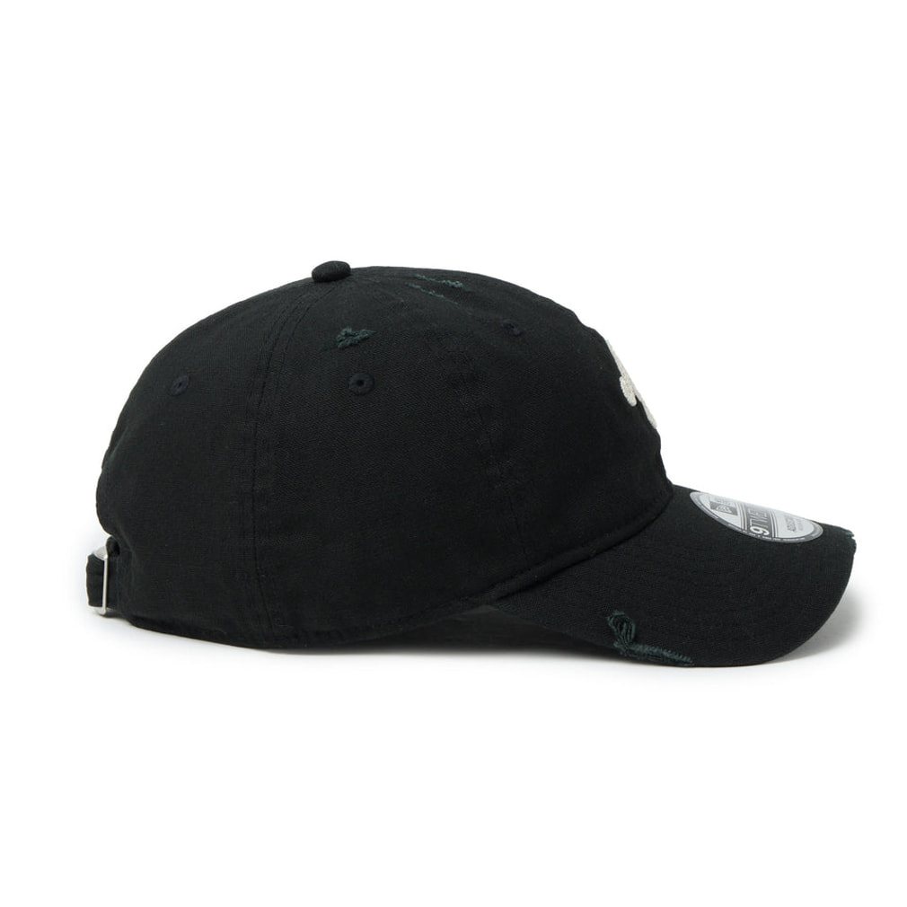 レア 美品 Clane ニューエラ コラボ 9Twenty キャップ ブラック ニューエラ キャップ 9TWENTY クラシックロゴ Damaged Duck Canvas