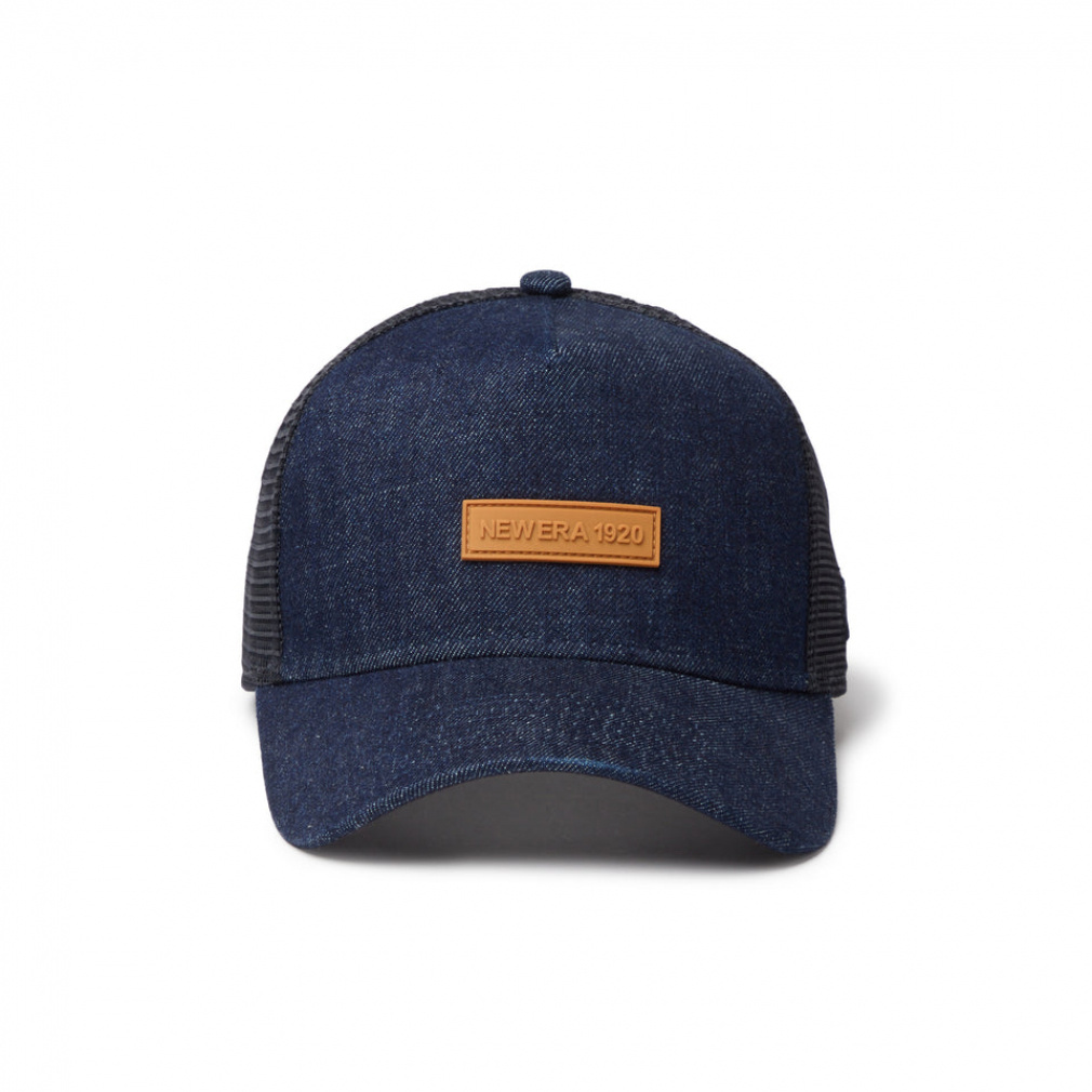 ニューエラ キャップ 9FORTY A-Frame Trucker ラバーパッチ インディゴ