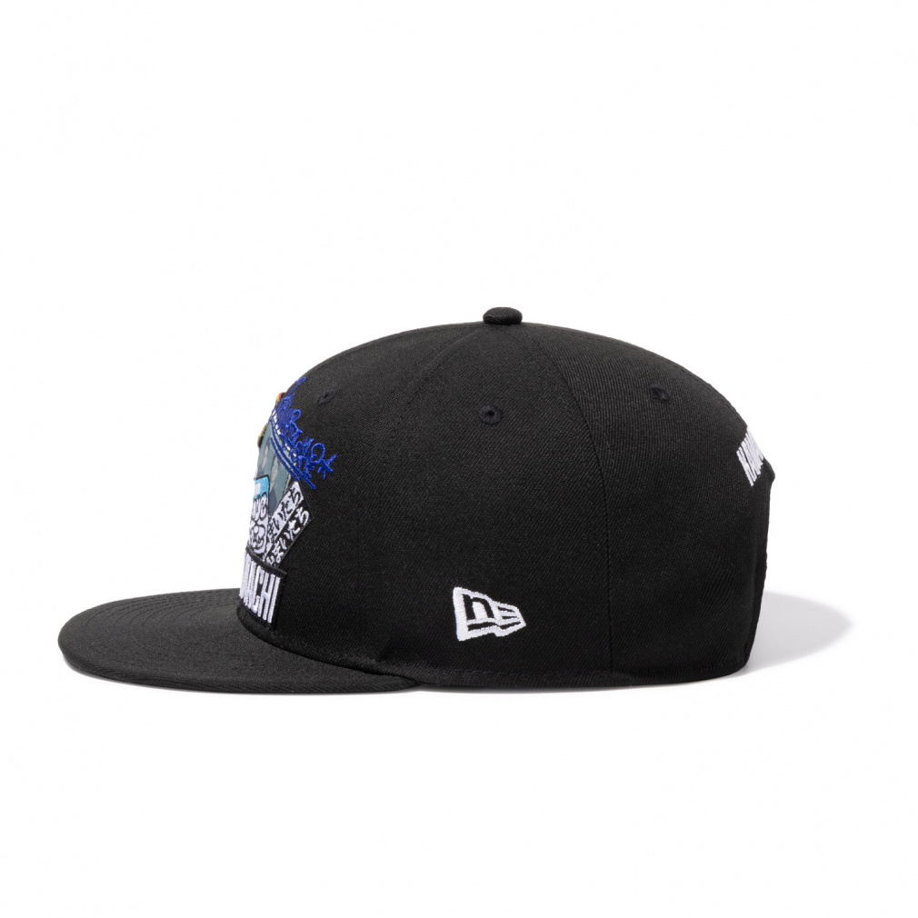 ニューエラ キャップ かまいたちコラボ 9FIFTY KAMAITACHI STICKER BLK