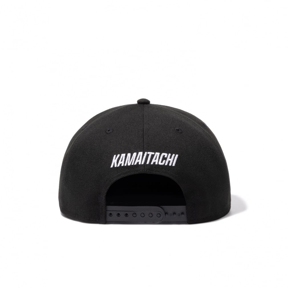 ニューエラ キャップ かまいたちコラボ 9FIFTY KAMAITACHI STICKER BLK