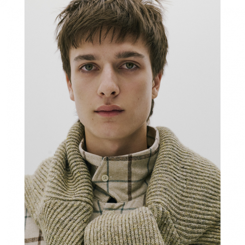 トライアンタン アウトドアカジュアル 長袖シャツ メランジネル