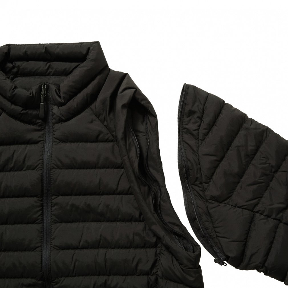 2025秋冬 ティゴラ メンズ トレッキング ダウンジャケット ベスト 2WAY