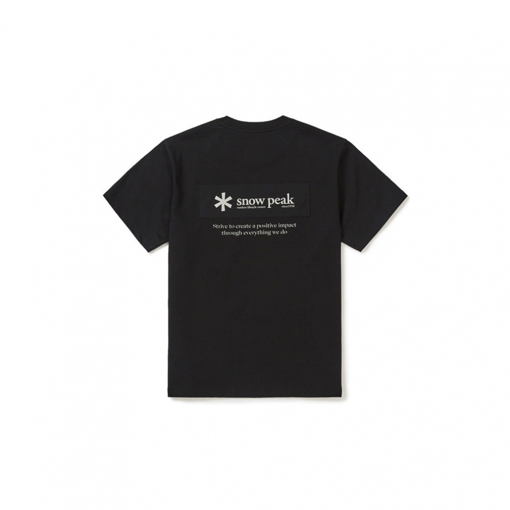 スノーピーク メンズ アウトドア 半袖Tシャツ Aerocool W Patch Short