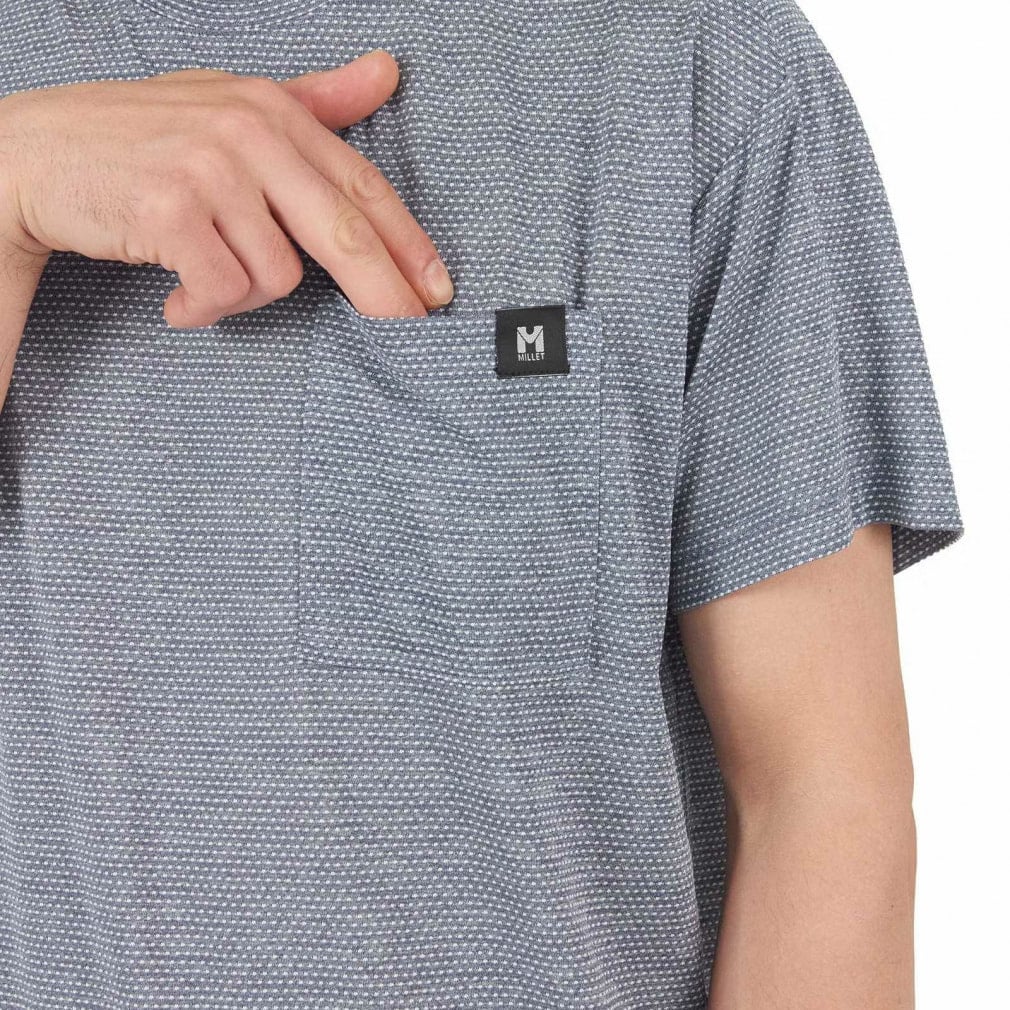 ミレー メンズ トレッキング 半袖Tシャツ HEATHER MESH CREW SS M