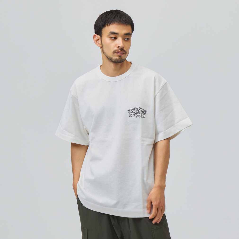 ナンガ メンズ アウトドアカジュアル 半袖Tシャツ ECO HYBRID LINE