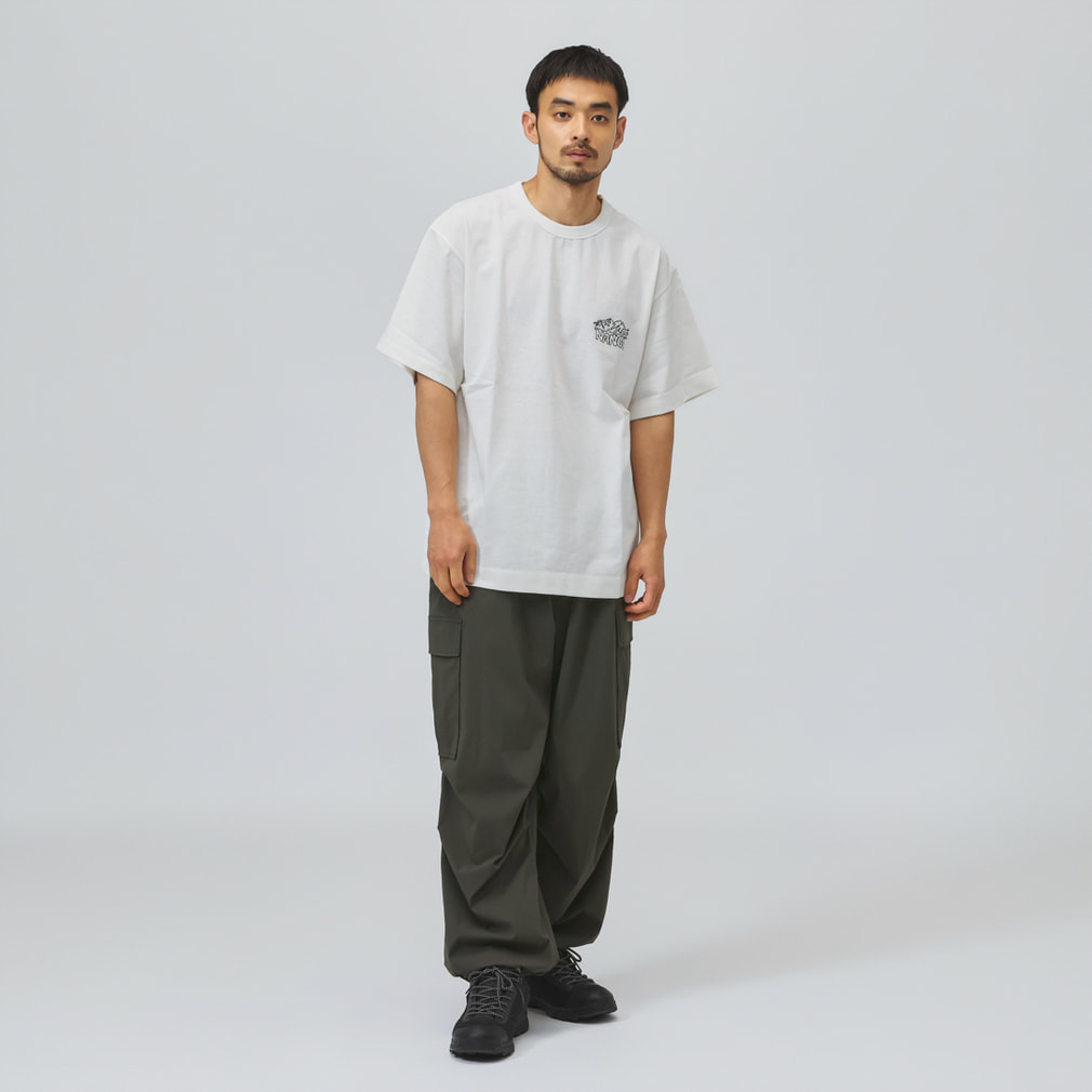 ナンガ メンズ アウトドアカジュアル 半袖Tシャツ ECO HYBRID LINE