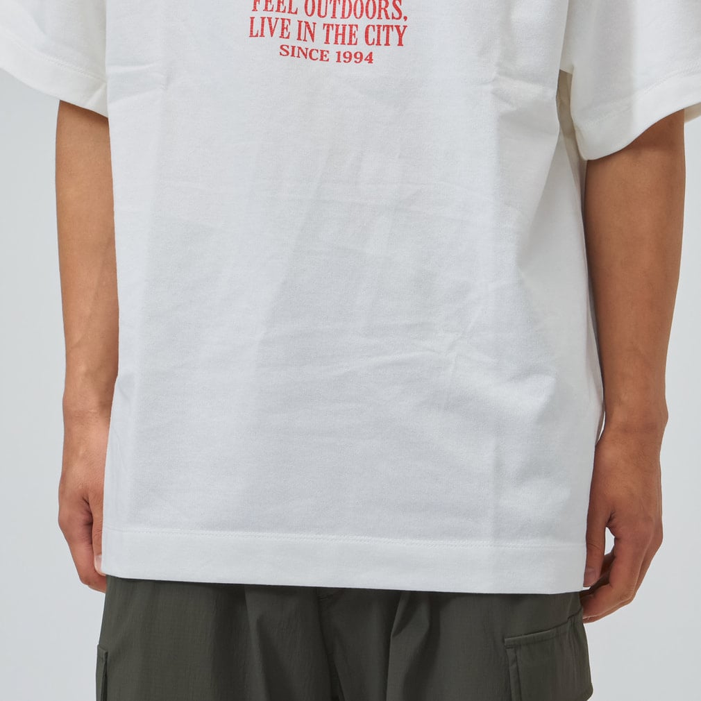ナンガ メンズ アウトドアカジュアル 半袖Tシャツ ECO HYBRID PEAK