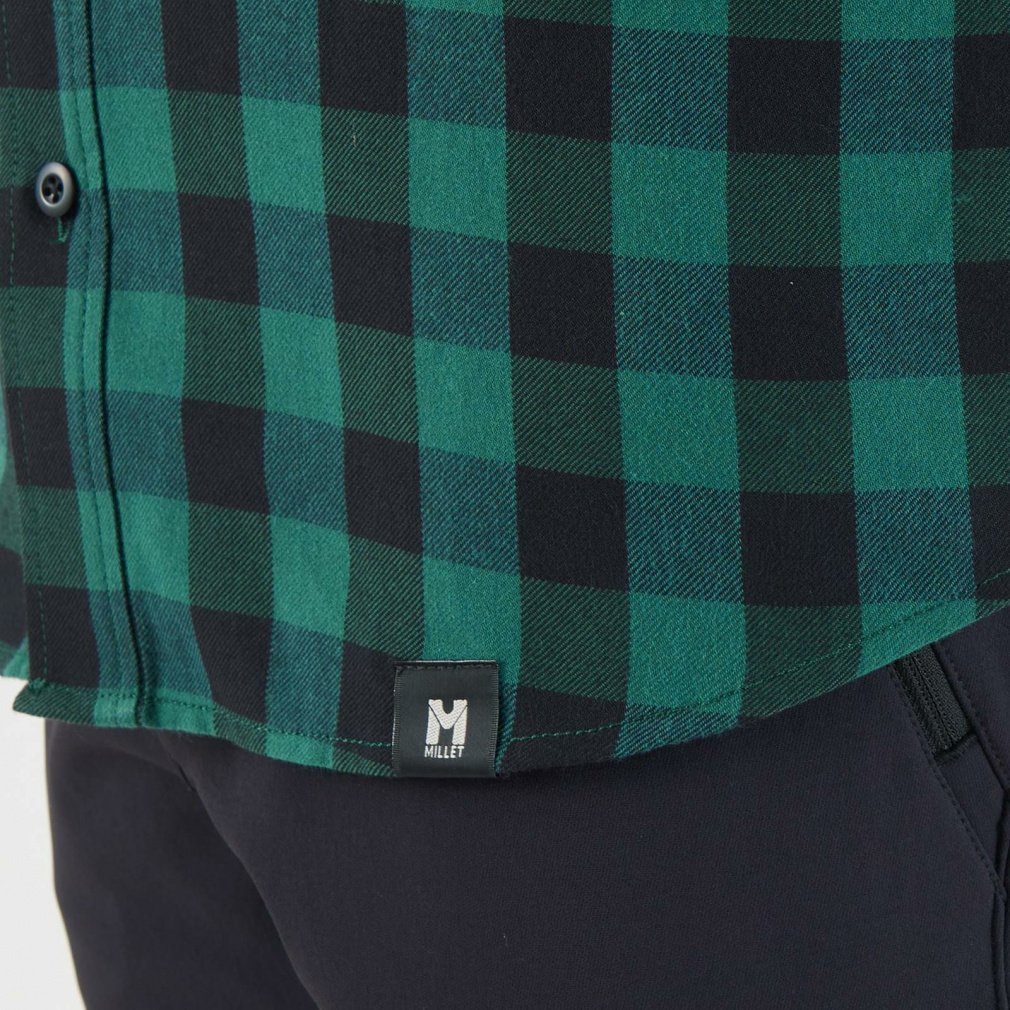 ミレー メンズ トレッキング 長袖シャツ THERMO CHECK SHIRT LS M