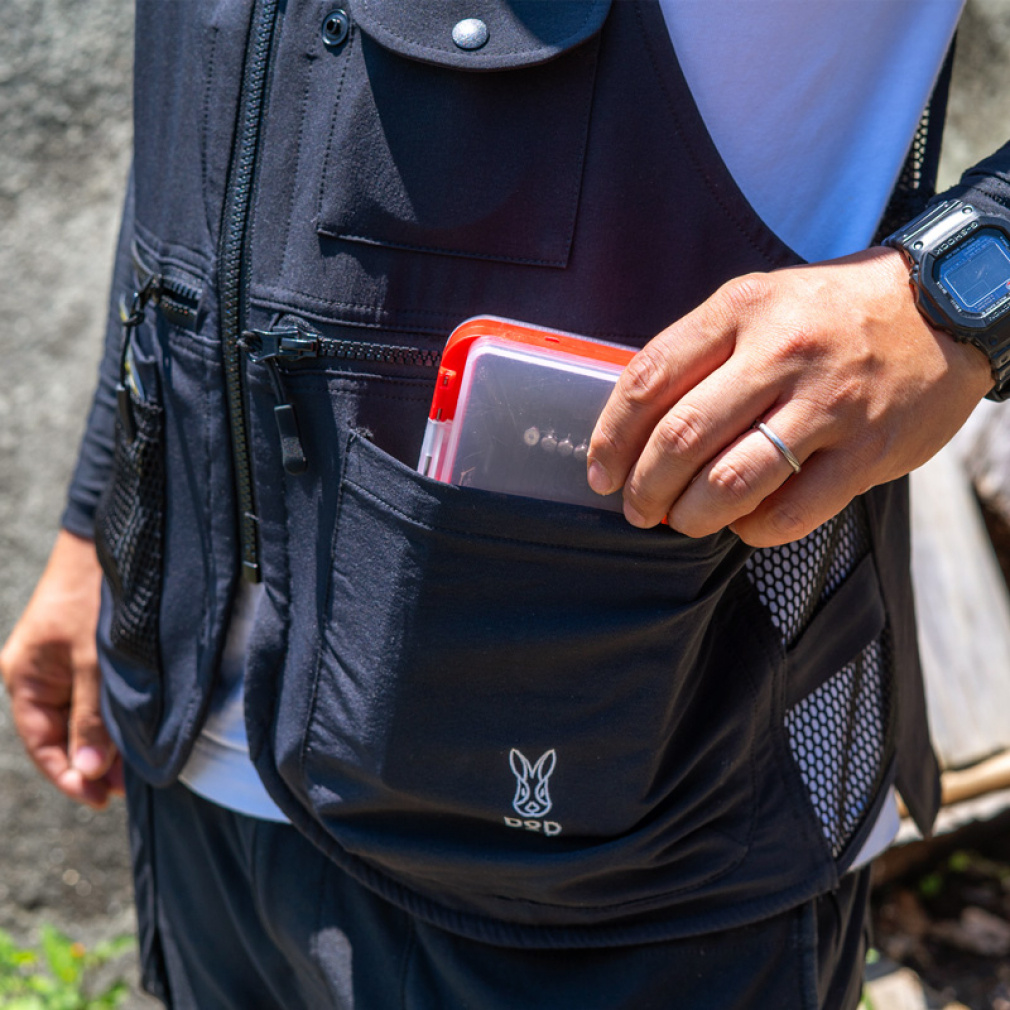 ディーオーディー アウトドアカジュアル ベスト ツリヴェス JK196 BK