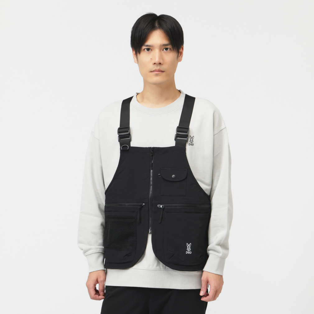 ディーオーディー アウトドアカジュアル ベスト ツリヴェス JK196 BK