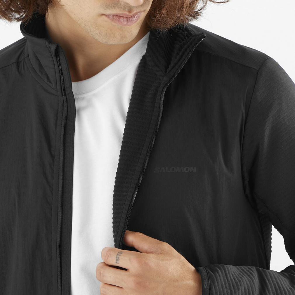 2025秋冬 サロモン メンズ トレッキング ソフトシェルジャケット