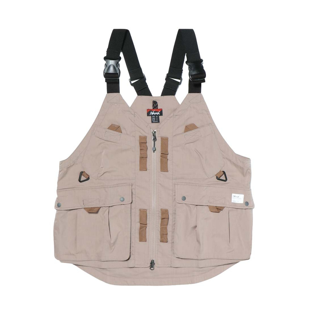 極美品　NANGA メンズ　ベスト　ベージュ　アウトドア ナンガ メンズ アウトドアカジュアル ベスト HINOC RIPSTOP UT VEST