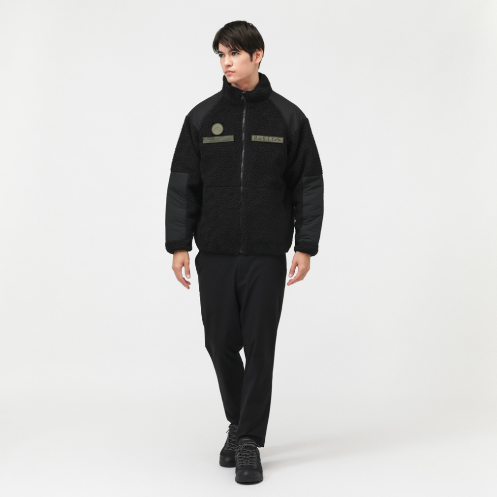 ラスティー メンズ アウトドアカジュアル フリース ジャケット 935202