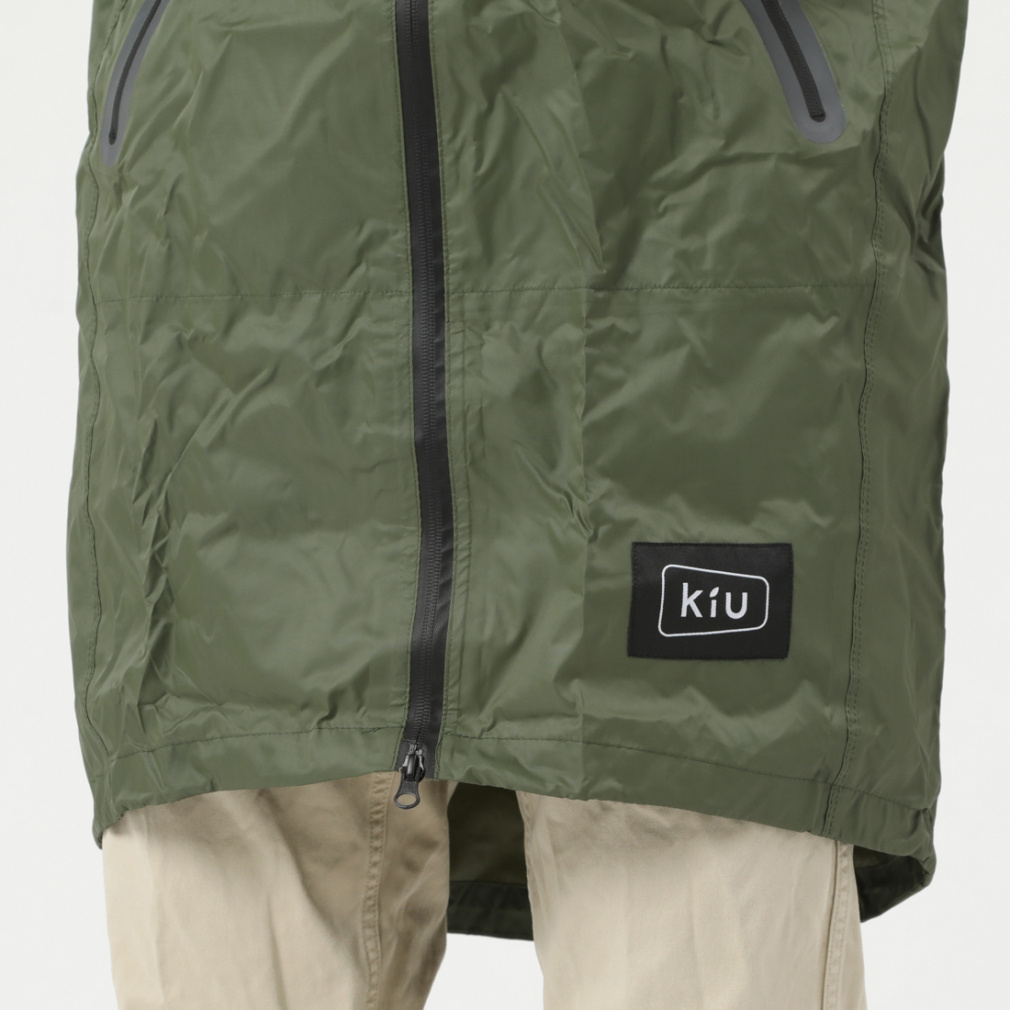 キウ アウトドア レインウェア レインジップアップ K116-906 : カーキ
