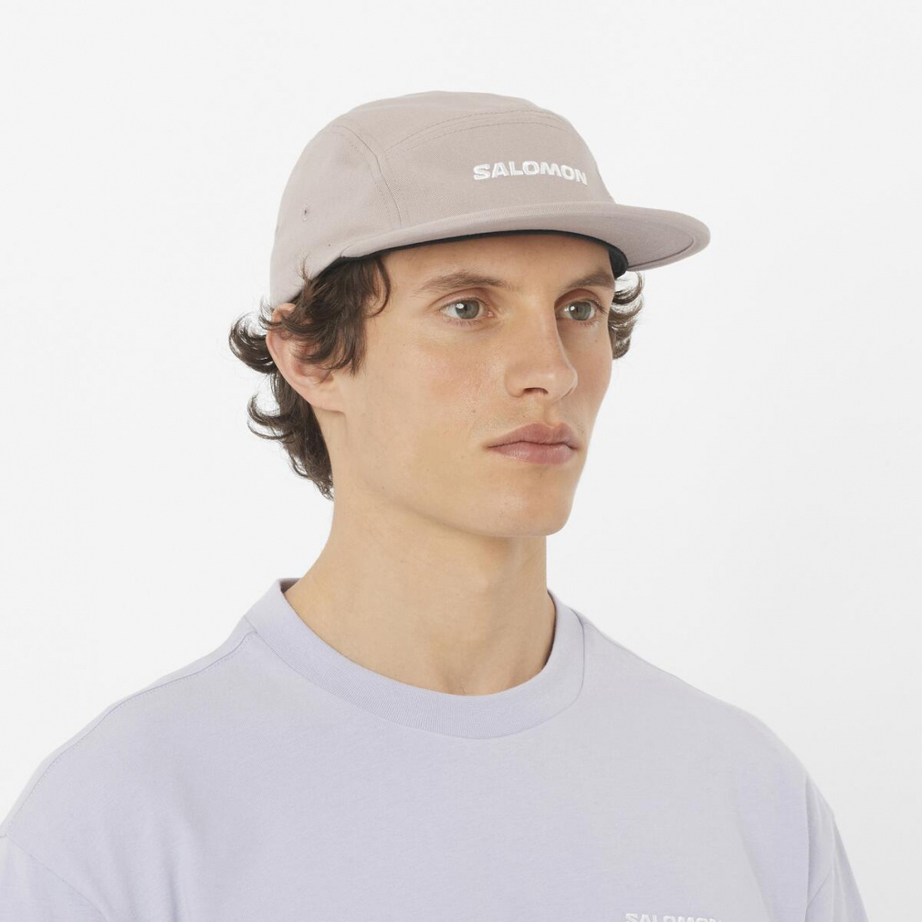 2025秋冬 サロモン アウトドアカジュアル キャップ ロゴ 5 パネル LOGO