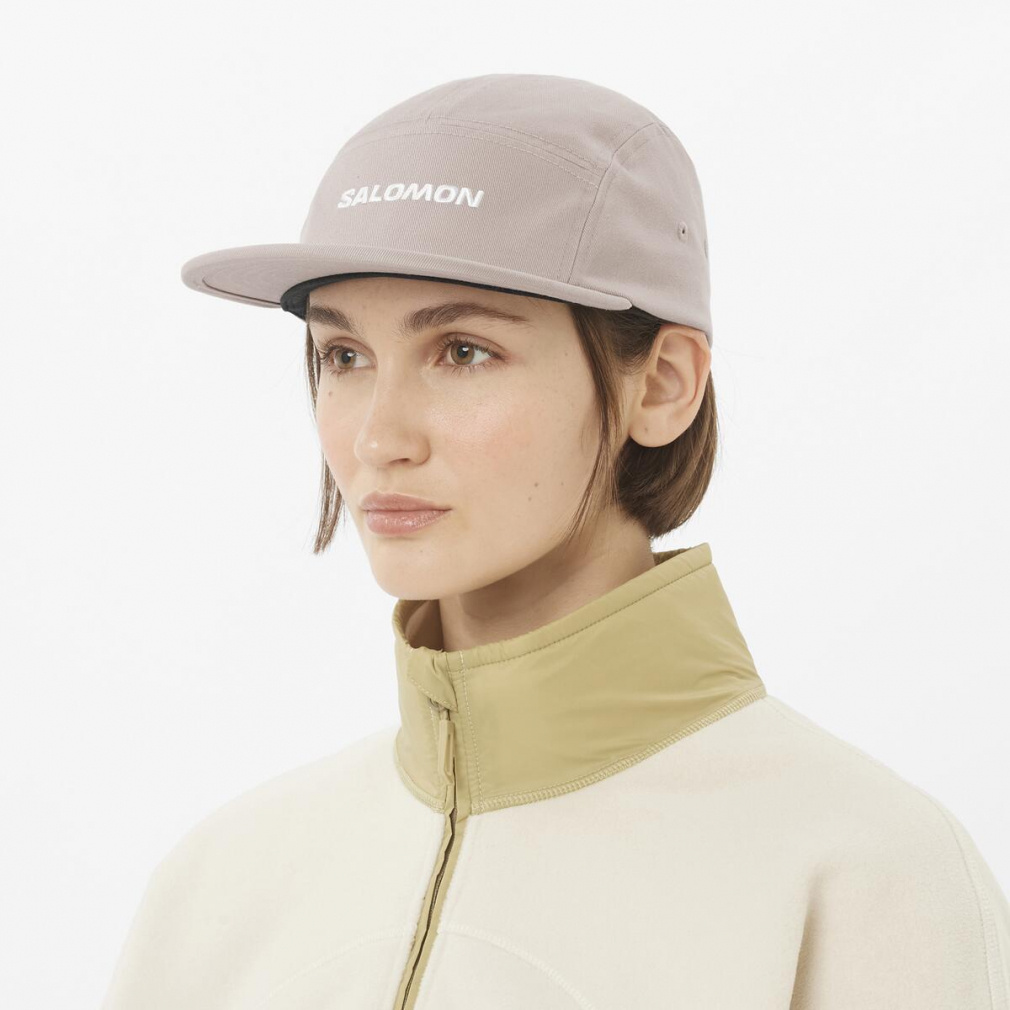 2025秋冬 サロモン アウトドアカジュアル キャップ ロゴ 5 パネル LOGO
