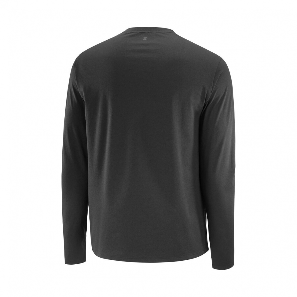 sukekiyo ロンT 2025秋冬 サロモン メンズ トレッキング 長袖Tシャツ トラックライン