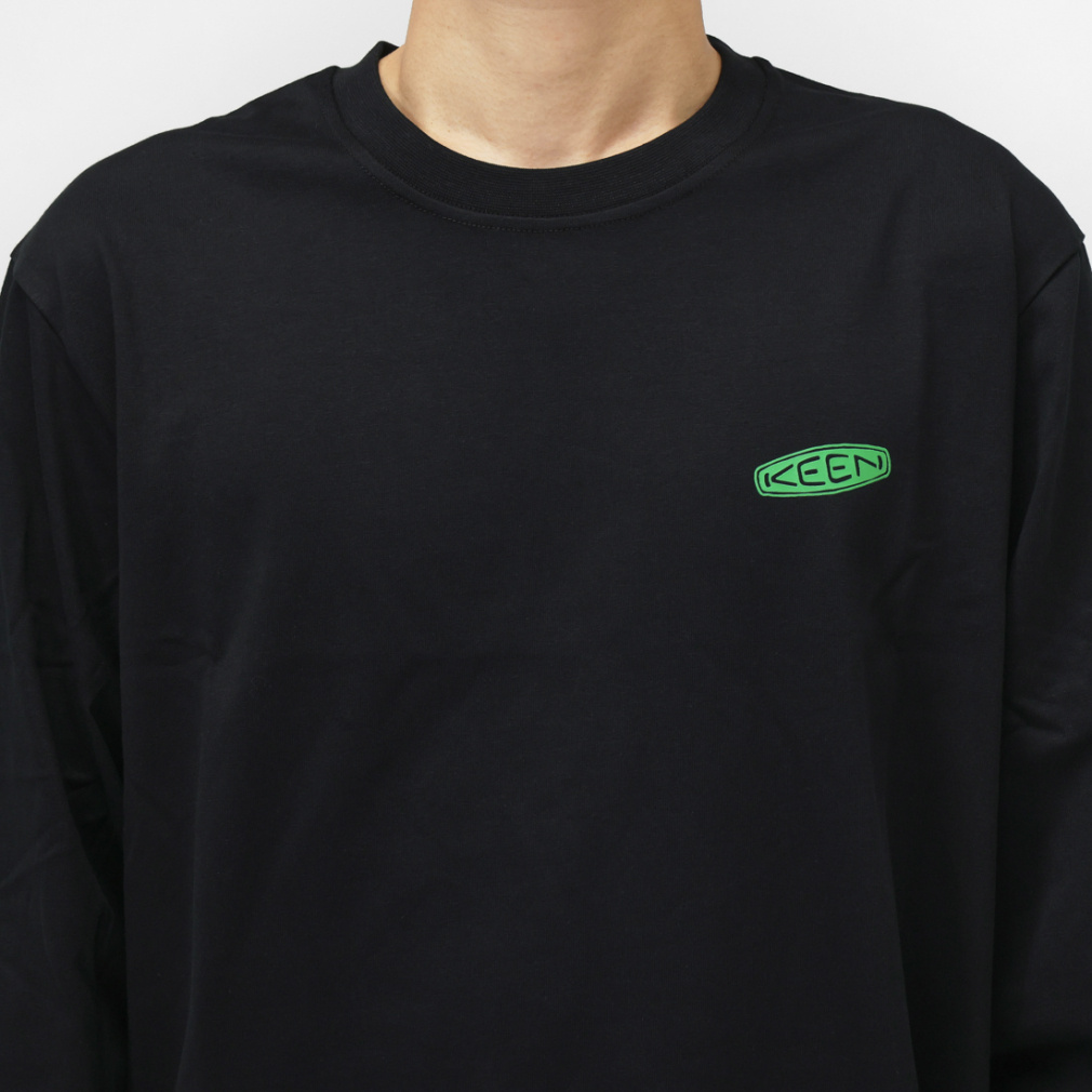 キーン アウトドアカジュアル 長袖Tシャツ OC/RP BACK PRINT LS TEE